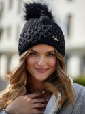 Black winter hat C14 - Online store - Boutique